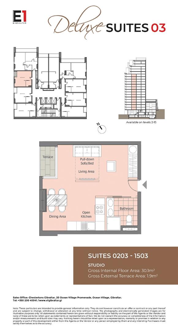 Image of Apartment - 1 Bathrooms for Sale in E1-Gibraltar, Image 11